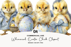 Whimsical Easter Chick Clipart Product Image 1