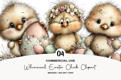 Whimsical Easter Chick Clipart Product Image 1