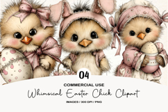 Whimsical Easter Chick Clipart Product Image 1