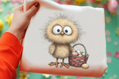 Whimsical Easter Chick Clipart, Easter Sublimation PNG Product Image 2