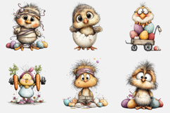 Whimsical Easter Chick Clipart Product Image 2