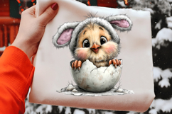 Whimsical Easter Chick Clipart Product Image 2