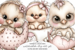 Whimsical easter chick clipart - Easter chick Png Product Image 1