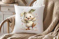 Whimsical Easter Chick Clipart Product Image 3