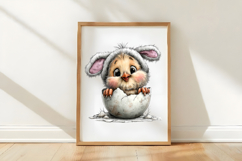 Whimsical Easter Chick Clipart Product Image 3