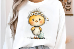Whimsical Easter Chick Dreamer Clipart Product Image 2