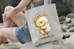 Whimsical Easter Chick Dreamer Clipart Product Image 3
