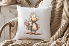 Whimsical Easter Chicken Clipart Product Image 3