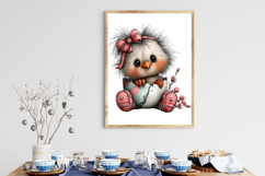 Whimsical Easter Chicks Clipart Product Image 3