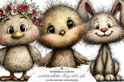 Whimsical easter clipart - Easter Png Product Image 1