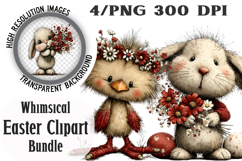 Whimsical Easter Clipart Product Image 1