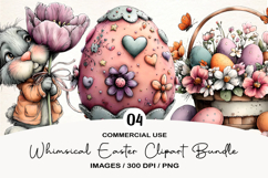 Whimsical Easter Clipart Product Image 1