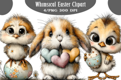 Whimsical Easter Clipart Product Image 1