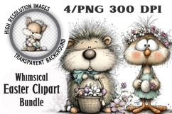 Whimsical Easter Clipart Png Product Image 1