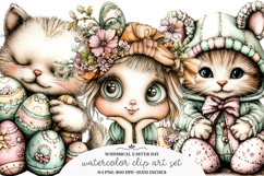 Whimsical easter clipart - Whimsical Easter Png Product Image 1