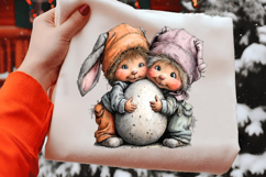 Whimsical Easter Couple Clipart Product Image 2