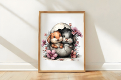 Whimsical Easter Couple Clipart Product Image 3