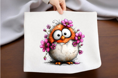 Whimsical Easter Cute Bird Clipart Product Image 2