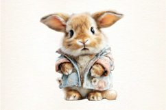 Whimsical Easter Cute Bunny Clipart Product Image 2