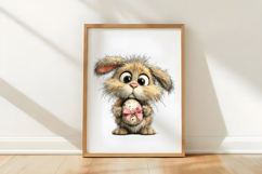 Whimsical Easter Cute Bunny Clipart Product Image 3