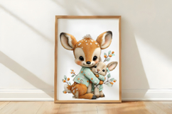 Whimsical Easter Deer Clipart Product Image 3