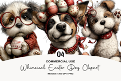 Whimsical Easter Dog Clipart Product Image 1