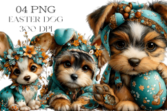 Whimsical Easter Dog Clipart Product Image 1