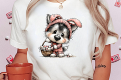 Whimsical Easter Dog Clipart Product Image 2