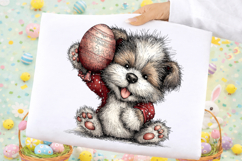 Whimsical Easter Dog Clipart Product Image 2