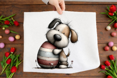 Whimsical Easter Dog Clipart Product Image 2