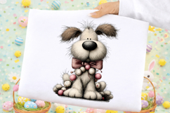 Whimsical Easter Dog Clipart Product Image 2