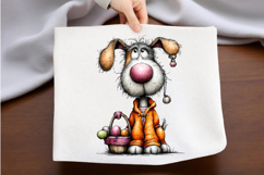 Whimsical Easter Dog Clipart Product Image 2