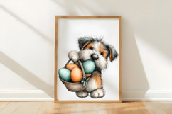 Whimsical Easter Dog Clipart Product Image 3