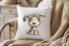 Whimsical Easter Dog Clipart, Easter Sublimation PNG Product Image 3