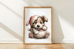 Whimsical Easter Dog Clipart Product Image 3