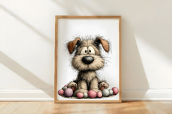 Whimsical Easter Dog Clipart Product Image 3