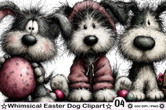 Whimsical Easter Dog Clipart Png Product Image 1