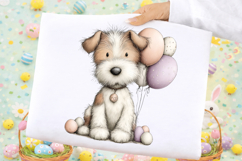 Whimsical Easter Dog Clipart PNG Product Image 2