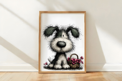 Whimsical Easter Dog Clipart Png Product Image 3