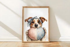 Whimsical Easter Dog Clipart PNG Product Image 3