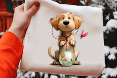 Whimsical Easter Dogs Clipart Product Image 2