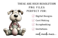 Whimsical Easter Dogs Clipart Product Image 2