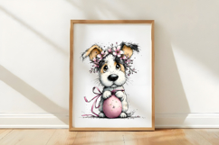 Whimsical Easter Dogs Clipart Product Image 3