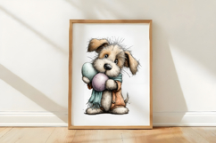 Whimsical Easter Dogs Clipart Product Image 3