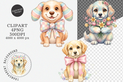 Whimsical Easter Dogs Clipart - Whimsical Easter Dogs Png Product Image 1