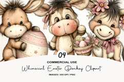 Whimsical Easter Donkey Clipart Product Image 1