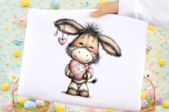 Whimsical Easter Donkey Clipart Product Image 2