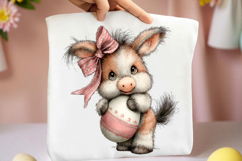 Whimsical Easter Donkey Clipart Product Image 2