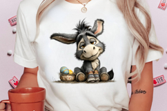 Whimsical Easter Donkey Clipart Product Image 2