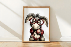 Whimsical Easter Donkey Clipart Product Image 3